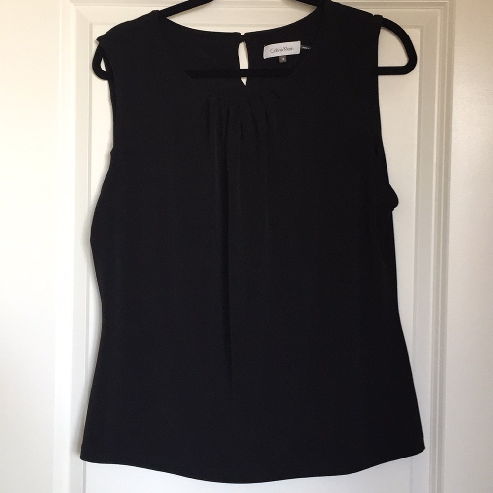 Calvin Klein black blouse size 16